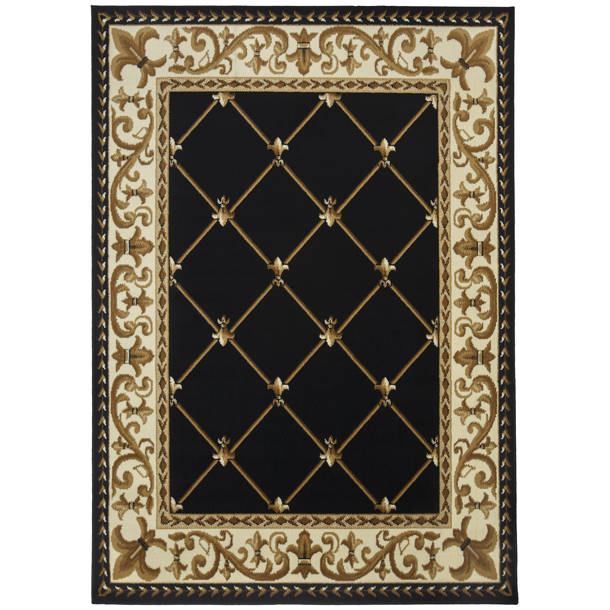 Fleur De Lis Living Tapis oriental rouge / beige Jasonville et
